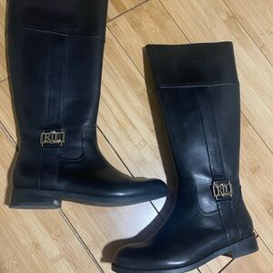 Ralph Lauren Black Heeled Boots